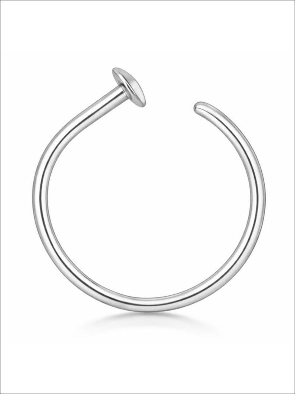14K Gold Filled Nose Ring Hoop 20G 22G 24G Thin Small 925 Sterling Silver